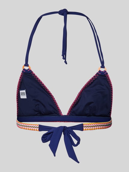 Banana Moon Top bikini z wiązaniem model ‘WAKO’ Ciemnoniebieski 3