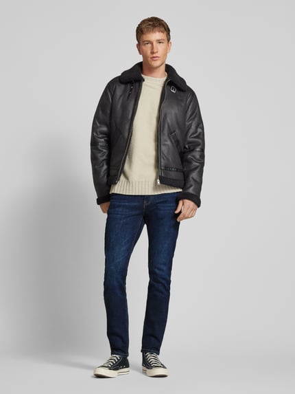 ONLY & SONS Regular Fit Jeans im 5-Pocket-Design Modell 'LOOM' Dunkelblau 1