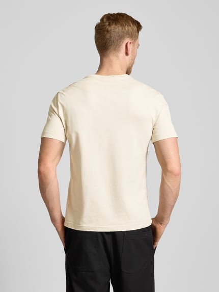 CK Calvin Klein T-shirt met labelprint Beige - 5
