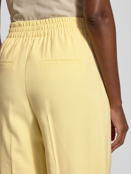 VERO MODA Regular Fit Hose aus Viskose-Mix MODELL'CARMEN' Hellgelb 3