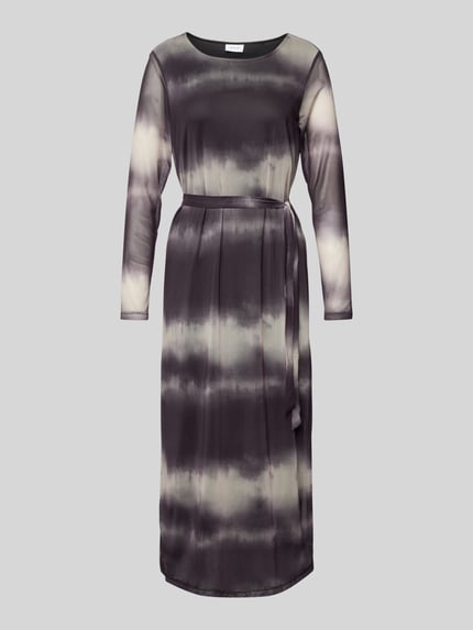 VILA Midikleid mit Bindegürtel Modell 'VOLETTIS MAI' Black 2