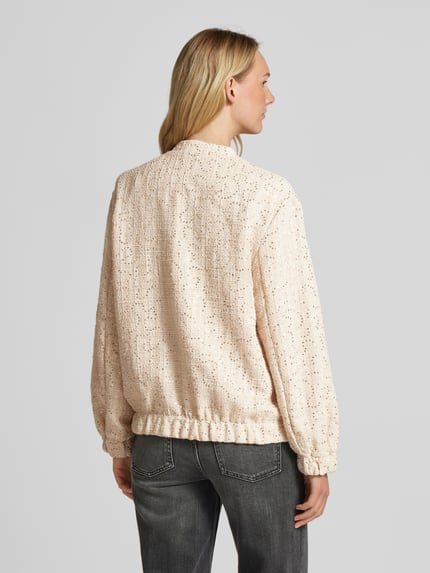 YAS Regular fit jack met wol model 'LIETTA' Beige - 5
