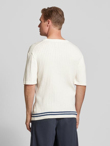 Scotch & Soda T-Shirt in Strick-Optik Offwhite 5