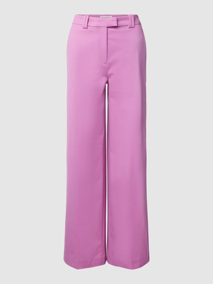 Marc O'Polo Flared Stoffhose im unifarbenen Design Fuchsia 2