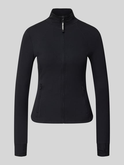 REVIEW Slim fit sweatjack met ritszakken Zwart - 2