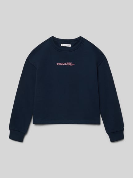 Tommy Hilfiger Teens Regular Fit Sweatshirt aus Baumwoll-Mix Marine 1