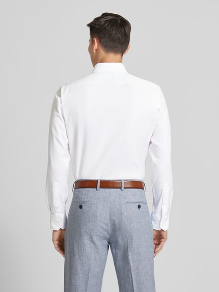 BOSS Regular Fit Businesshemd aus Feintwill Weiss 5