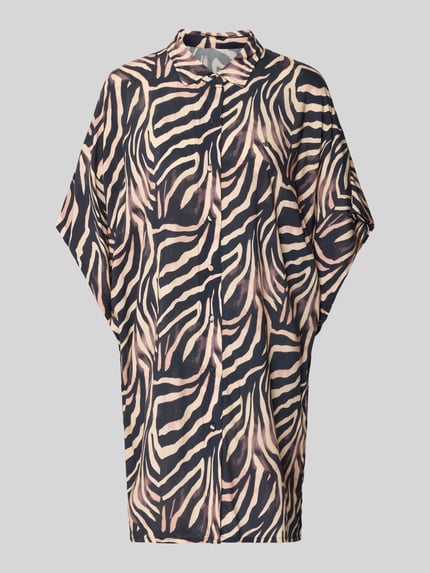 HUGO Oversized Tunika aus reiner Viskose Modell 'FANCY' Black 1