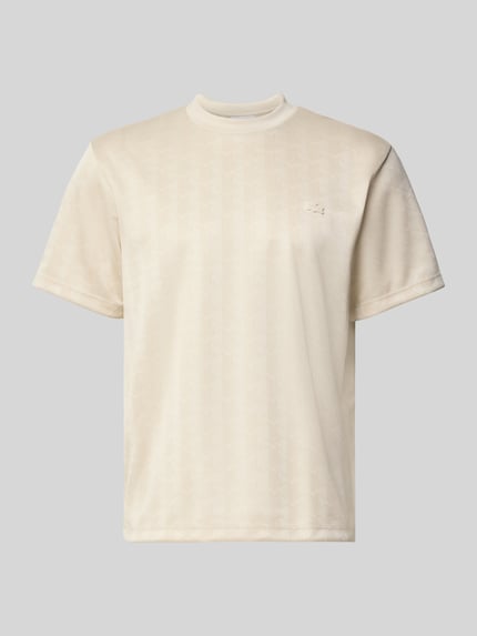 Regular Fit T-Shirt mit Allover-Muster Shop The Look MANNEQUINE