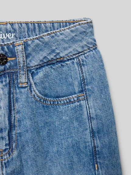 s.Oliver RED LABEL Wide Leg Jeans aus reiner Baumwolle Modell 'BIGGY' Blau 2
