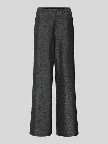 Tom Tailor Denim Loose Fit Palazzo-Hose mit Glitzer-Effekt Black 2
