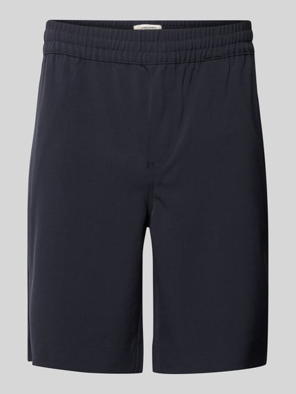 Casual Friday Regular Fit Shorts mit elastischem Bund Modell 'Samos' Marine 2