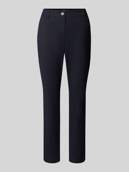 Spodnie o kroju slim fit z mieszanki bawełny Shop The Look MANNEQUINE