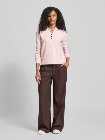 Christian Berg Woman Regular fit gebreide pullover met wol Lichtroze - 1