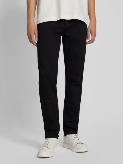 BOSS Regular fit jeans in 5-pocketmodel, model 'Re.Maine' Zwart - 4