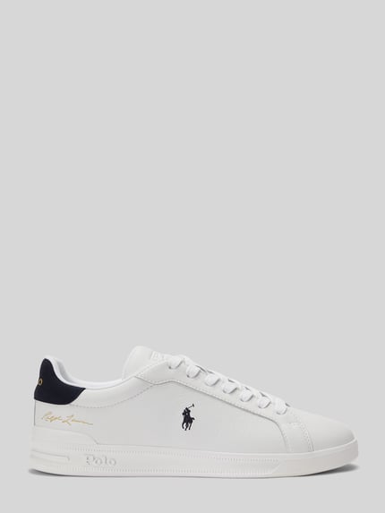 Polo Ralph Lauren sneakers van echt leer met logodetails Wit - 2
