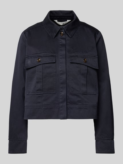 IQ Studio Hemdjacke mit Pattentaschen Marine 2