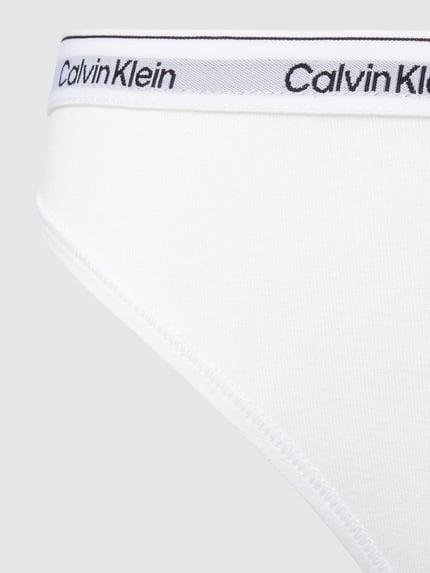 Calvin Klein Underwear Slip in effen design in een set van 3 stuks Lichtgrijs - 2