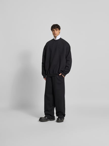 VETEMENTS Sweatbroek met labeldetail Zwart - 1