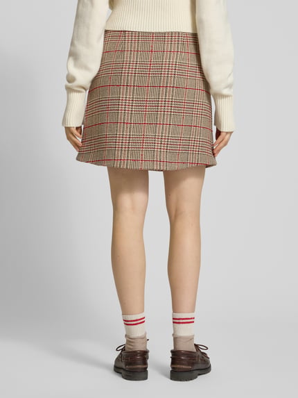 Tommy Hilfiger Licht uitlopend mini-rok van katoenmix Bordeaux - 5