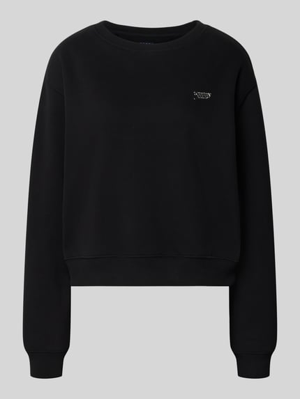 Tommy Jeans Relaxed Fit Sweatshirt aus Baumwoll-Mix Black 2
