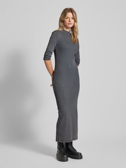 ONLY Maxi-jurk met fijnrib, model 'VALERIE' Zwart - 1