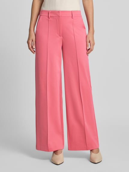 ICHI Hose mit weitem Bein und Längsnähten Modell 'KATE' Pink 4