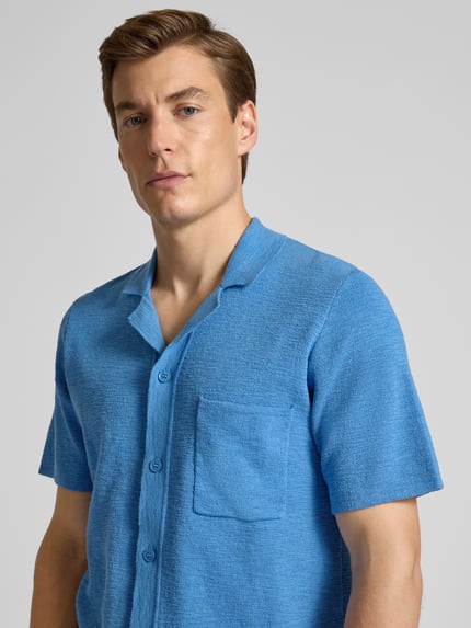 Samsøe Samsøe Regular fit vrijetijdsoverhemd met borstzak, model 'LARRY' Lichtblauw - 3