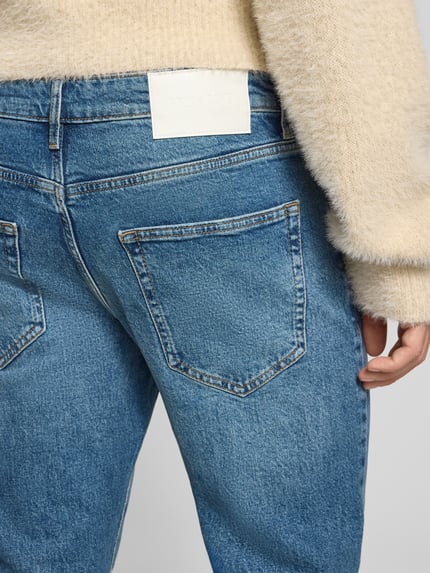 ONLY & SONS Tapered Fit Jeans aus Baumwoll-Mix Modell 'YOKE' Jeansblau 3