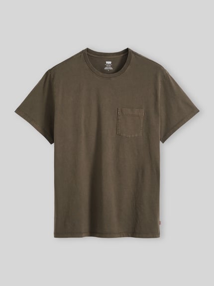 Levi's® Relaxed Fit T-Shirt aus reiner Baumwolle Khaki 2