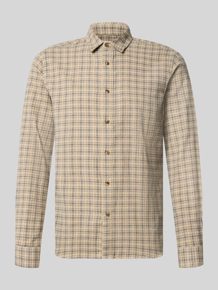 Slim Fit Freizeithemd aus reiner Baumwolle Modell 'GUDMUND' Shop The Look MANNEQUINE