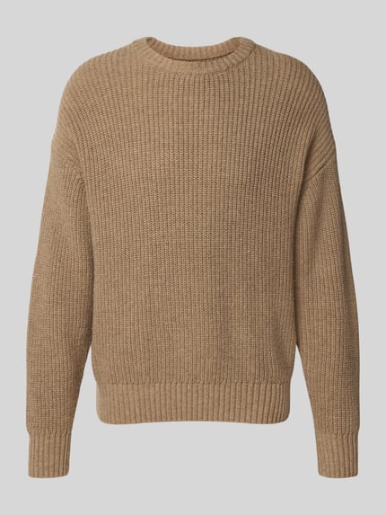 Loose fit gebreide pullover met wol Shop The Look MANNEQUINE