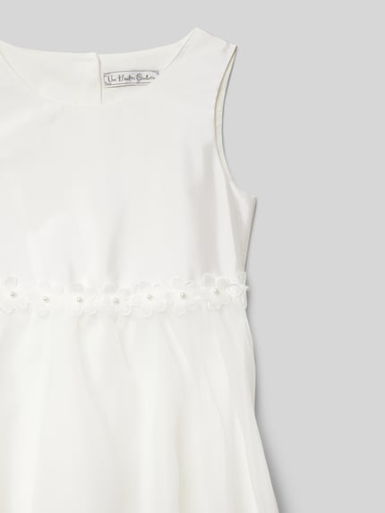Une Hautre Couture Jurk met siersteentjes Ecru - 2