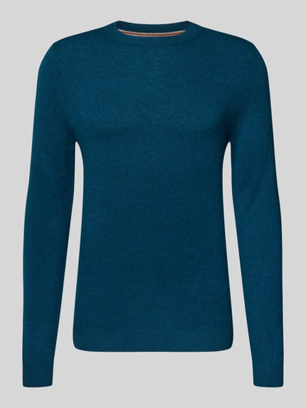MCNEAL Gebreide pullover van wolmix met kasjmiermix Petrol gemêleerd - 2