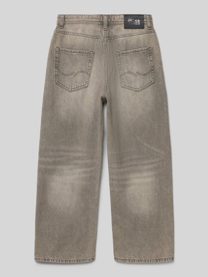 Produktfoto, Jeans im Used-Look Model 'ALEX' van JACK & JONES voor kinderen, puur katoen, regular fit, bandwijdte maat 140: 37 cm, binnenbeenlengte maat 140: 58 cm