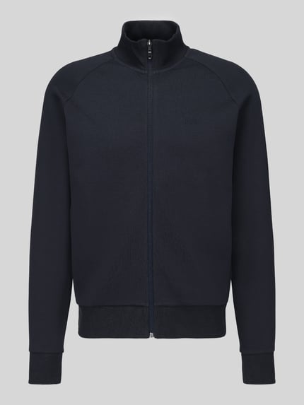 BOSS Green Regular Fit Sweatjacke mit Logo-Detail Modell 'Skaz' Dunkelblau 2