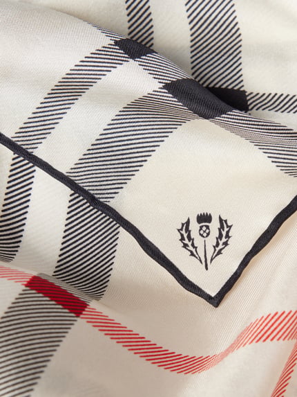 FRAAS Seidenschal mit Allover-Muster Offwhite 2