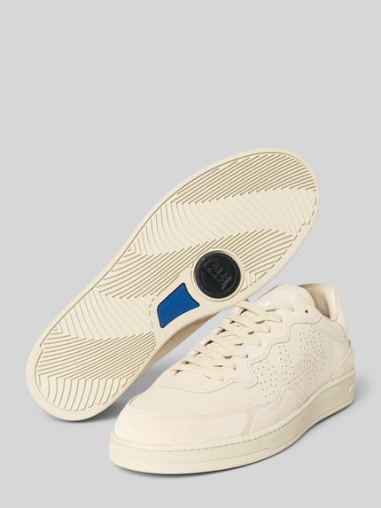 P448 Sneaker aus Leder mit Schnürung Modell 'VERT 1' Beige 4