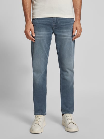 PME Legend Regular Fit Jeans mit Label-Print Modell "Nightflight" Jeansblau 4