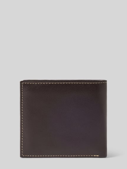 Barbour Portemonnee van echt leer Donkerbruin - 2