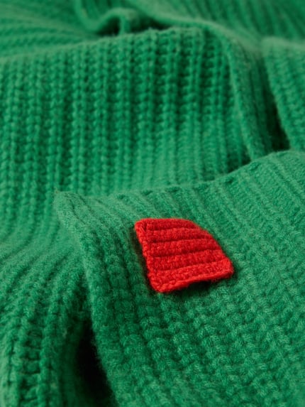 MAX&Co. Schal mit Label-Patch Modell 'MCABACCANO' Gruen 2