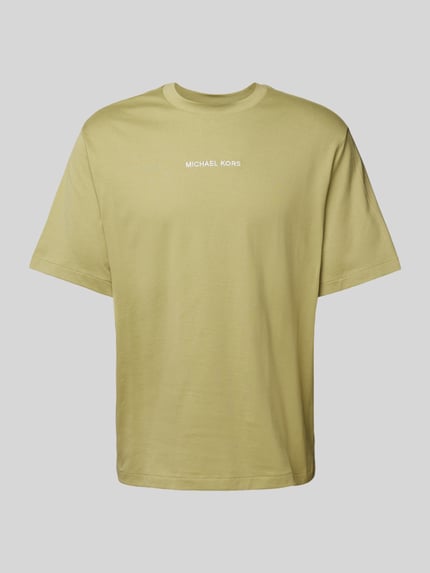 Michael Kors T-Shirt mit Label-Stitching Modell 'VICTORY' Gruen 2