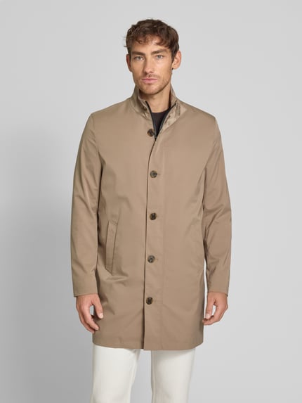 ROY ROBSON Lange jas met opstaande kraag Beige - 4