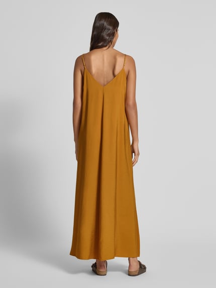 INFLUENCER'S CHOICE BY P&C* Długa sukienka na regulowanych, cienkich ramiączkach Camel 5