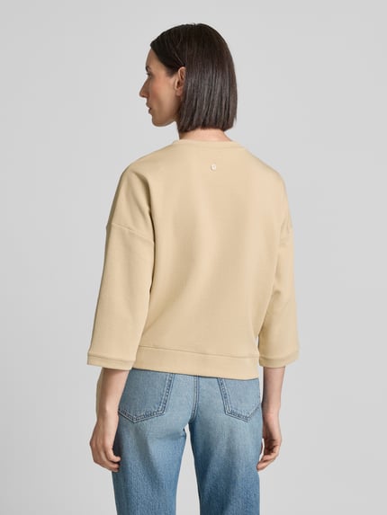 JOOP! Sweatshirt met 3/4-mouwen, model 'CARINA' Beige - 5