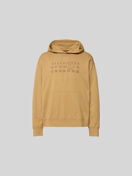 MM6 Maison Margiela Hoodie met capuchon Camel - 2