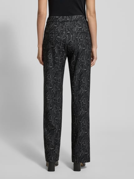 MAC Wide Leg Hose mit elastischem Bund Modell 'Chiara' Dunkelgrau 5