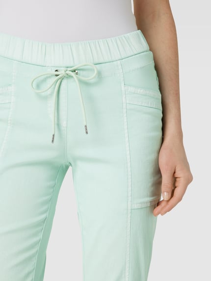TONI Slim Fit Stoffhose mit Ziernähten Modell 'SUE' Mint 3