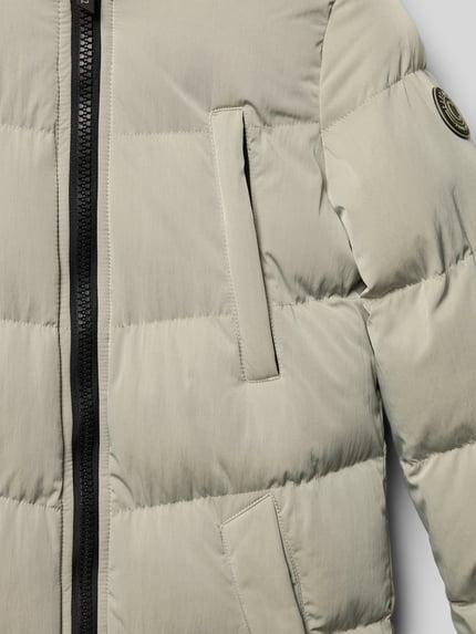Cars Jeans Regular fit gewatteerde lange jas met steekzakken, model 'Maysay' Beige - 2