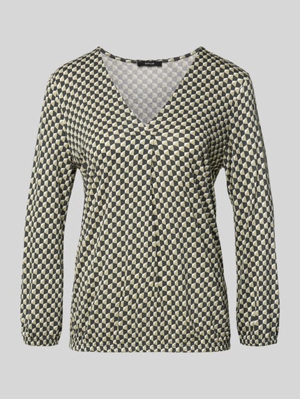 OPUS Bluse aus Viskose mit V-Ausschnitt Modell 'Sannah iconic' Gruen 2